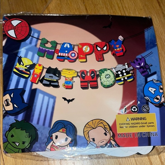 Other - Superhero Birthday Banner